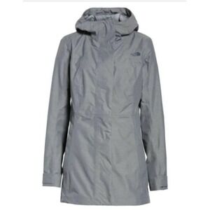 The North Face DryVent Jacket Women's Medium Gray Hooded Rain Windbreaker Jacket